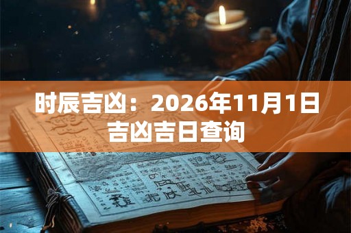 时辰吉凶：2026年11月1日吉凶吉日查询