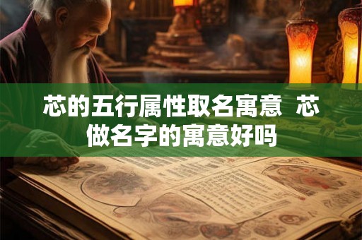 芯的五行属性取名寓意  芯做名字的寓意好吗