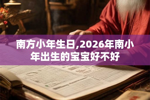 南方小年生日,2026年南小年出生的宝宝好不好