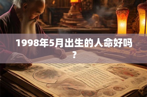 1998年5月出生的人命好吗？