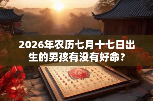 2026年农历七月十七日出生的男孩有没有好命? 2026年农历七月十七日出生的男孩有没有好命?
