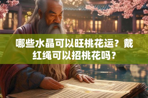 哪些水晶可以旺桃花运？戴红绳可以招桃花吗？