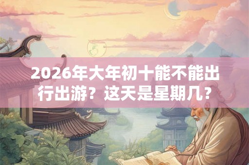2026年大年初十能不能出行出游？这天是星期几？