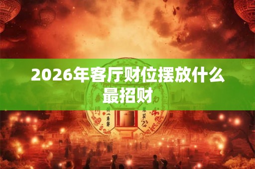 2026年客厅财位摆放什么最招财
