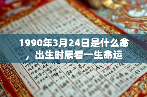 1990年3月24日是什么命，出生时辰看一生命运