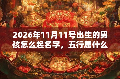 2026年11月11号出生的男孩怎么起名字，五行属什么