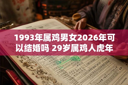 1993年属鸡男女2026年可以结婚吗 29岁属鸡人虎年结婚要注意什么