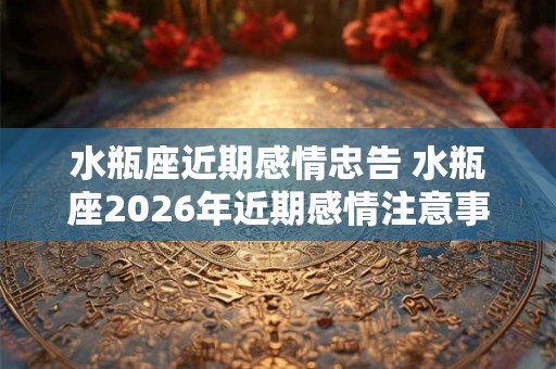水瓶座近期感情忠告 水瓶座2026年近期感情注意事项 水瓶座近期感情忠告 水瓶座2026年近期感情注意事项