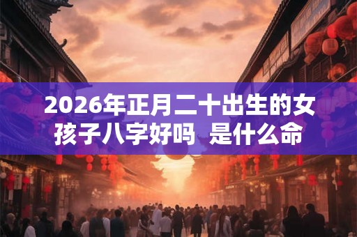 2026年正月二十出生的女孩子八字好吗 是什么命 2026年正月二十出生的女孩子八字好吗 是什么命