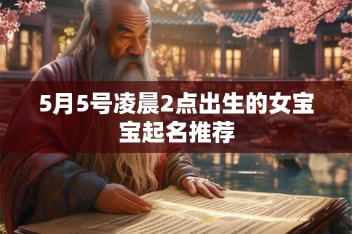 5月5号凌晨2点出生的女宝宝起名推荐