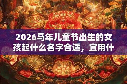 2026马年儿童节出生的女孩起什么名字合适，宜用什么字