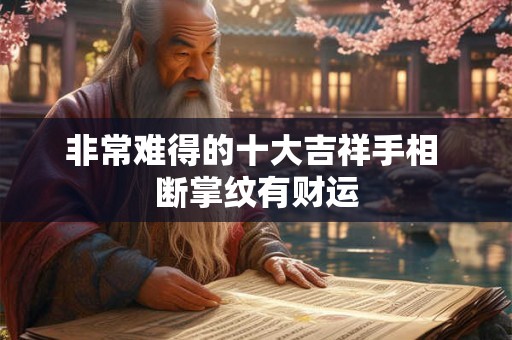 非常难得的十大吉祥手相 断掌纹有财运 非常难得的十大吉祥手相 断掌纹有财运
