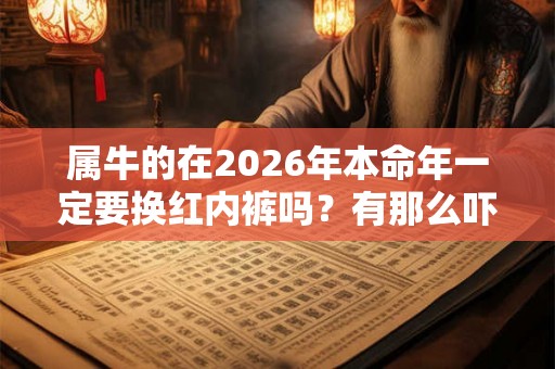 属牛的在2026年本命年一定要换红内裤吗？有那么吓人吗？