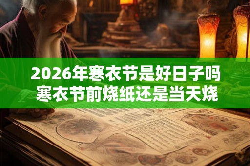 2026年寒衣节是好日子吗 寒衣节前烧纸还是当天烧 2026年寒衣节是好日子吗 寒衣节前烧纸还是当天烧