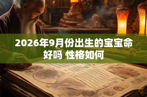 2026年9月份出生的宝宝命好吗 性格如何 2026年9月份出生的宝宝命好吗 性格如何