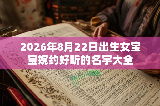 2026年8月22日出生女宝宝婉约好听的名字大全