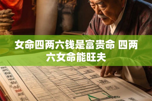 女命四两六钱是富贵命 四两六女命能旺夫
