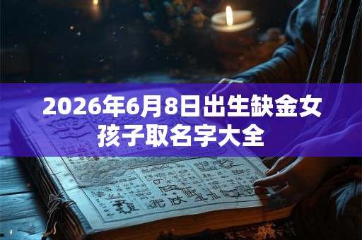 2026年6月8日出生缺金女孩子取名字大全
