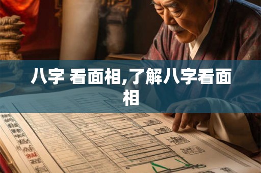 八字 看面相,了解八字看面相
