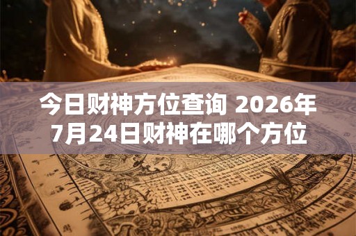 今日财神方位查询 2026年7月24日财神在哪个方位 今日财神方位查询 2026年7月24日财神在哪个方位