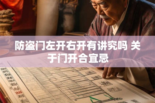 防盗门左开右开有讲究吗 关于门开合宜忌