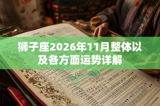 狮子座2026年11月整体以及各方面运势详解