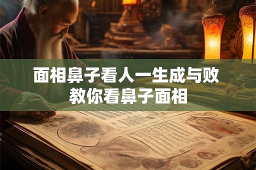 面相鼻子看人一生成与败 教你看鼻子面相