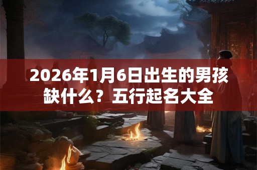 2026年1月6日出生的男孩缺什么？五行起名大全