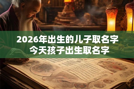 2026年出生的儿子取名字  今天孩子出生取名字