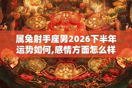 属兔射手座男2026下半年运势如何,感情方面怎么样
