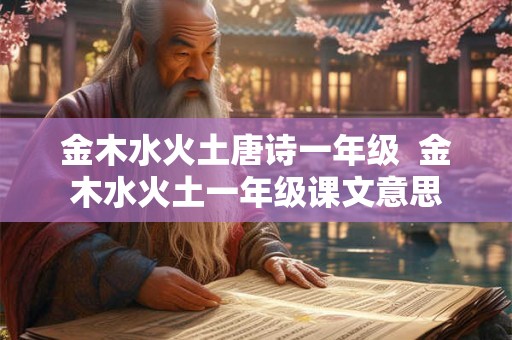 金木水火土唐诗一年级  金木水火土一年级课文意思