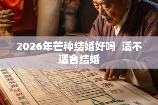2026年芒种结婚好吗  适不适合结婚