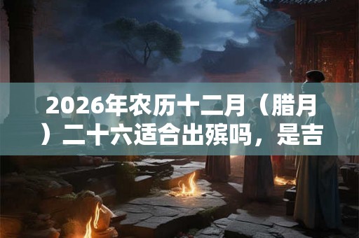 2026年农历十二月（腊月）二十六适合出殡吗，是吉日吗？