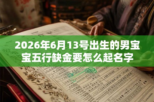 2026年6月13号出生的男宝宝五行缺金要怎么起名字