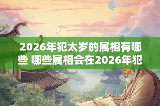 2026年犯太岁的属相有哪些 哪些属相会在2026年犯太岁