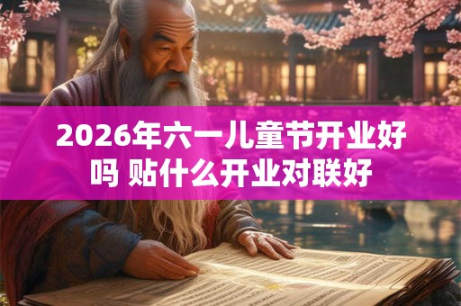 2026年六一儿童节开业好吗 贴什么开业对联好