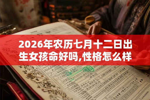 2026年农历七月十二日出生女孩命好吗,性格怎么样？