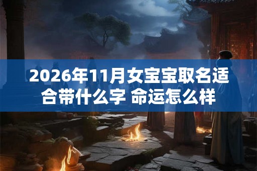 2026年11月女宝宝取名适合带什么字 命运怎么样