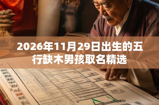 2026年11月29日出生的五行缺木男孩取名精选 2026年11月29日出生的五行缺木男孩取名精选