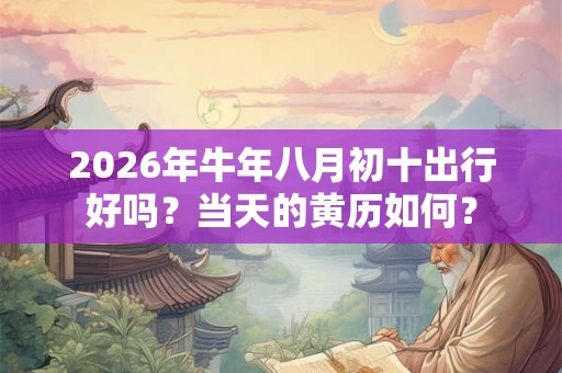 2026年牛年八月初十出行好吗？当天的黄历如何？