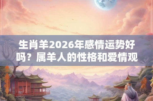 生肖羊2026年感情运势好吗？属羊人的性格和爱情观