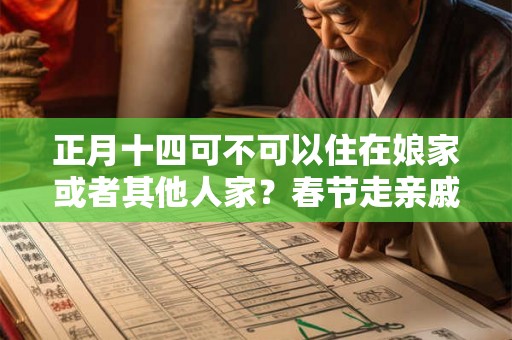 正月十四可不可以住在娘家或者其他人家？春节走亲戚注意事项
