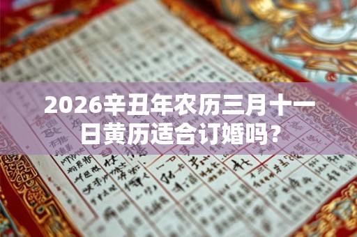 2026辛丑年农历三月十一日黄历适合订婚吗？