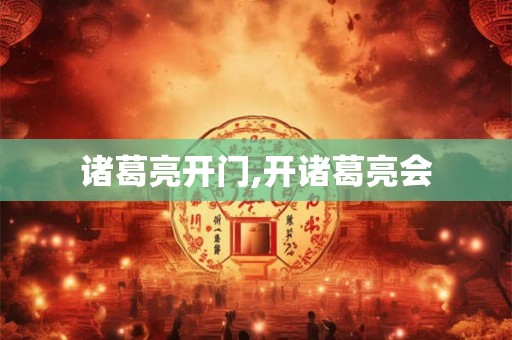 诸葛亮开门,开诸葛亮会 诸葛亮开门,开诸葛亮会