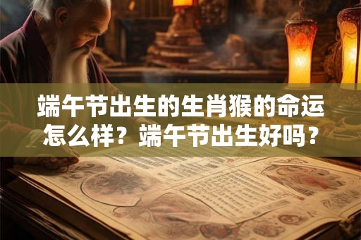 端午节出生的生肖猴的命运怎么样？端午节出生好吗？