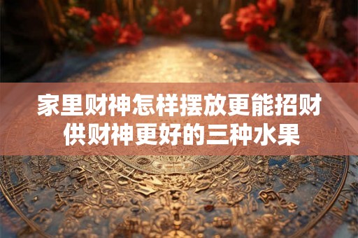 家里财神怎样摆放更能招财 供财神更好的三种水果