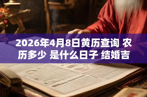 2026年4月8日黄历查询 农历多少 是什么日子 结婚吉时