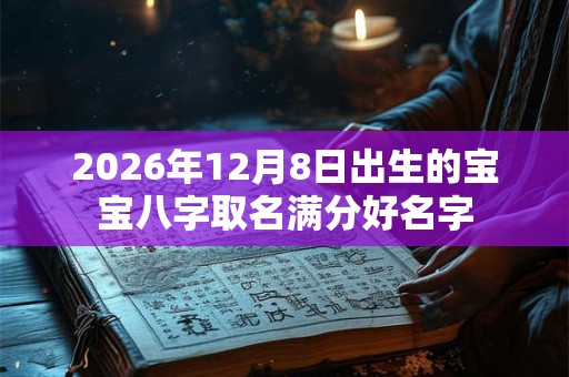 2026年12月8日出生的宝宝八字取名满分好名字