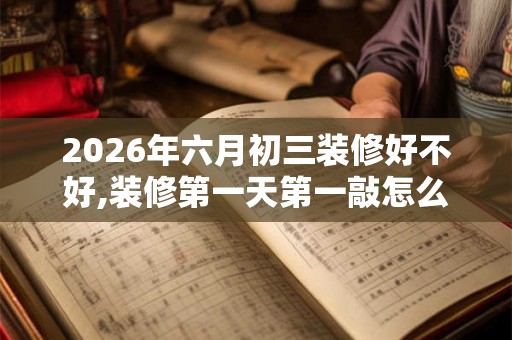 2026年六月初三装修好不好,装修第一天第一敲怎么敲