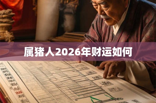 属猪人2026年财运如何